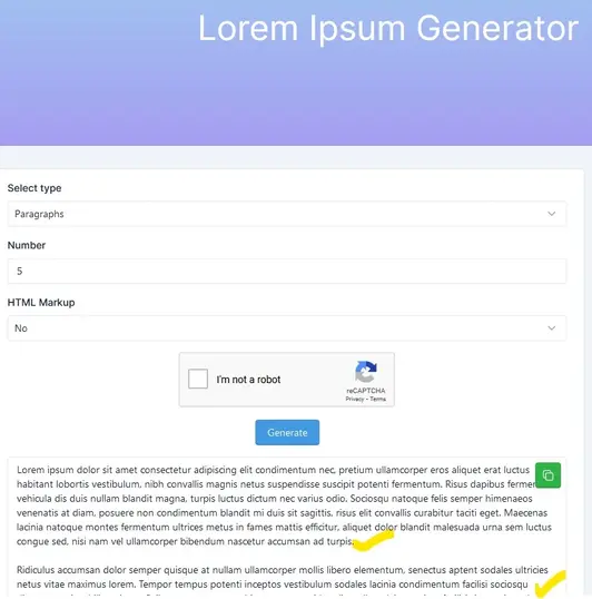 Lorem Ipsum Generator tools picture